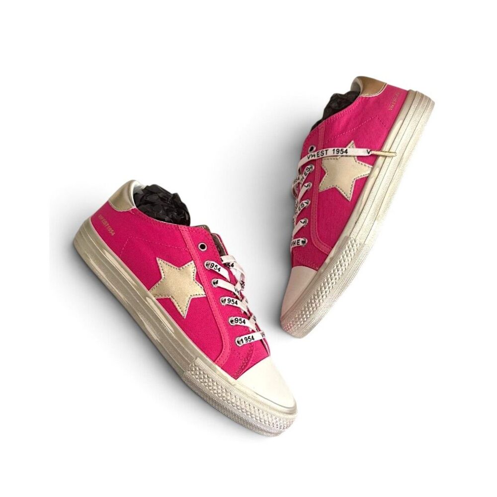 VINTAGE HAVANA Alexa Fuchsia Women's Sneakers, NEW! Size 9